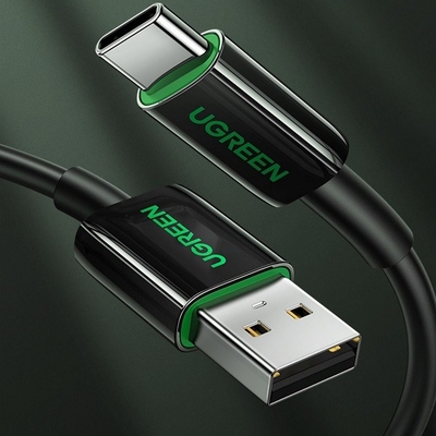 Kabel Ugreen USB C Tipe C 3A Kabel Pengisian Cepat Data Telepon